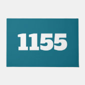 Wohnung oder Arbeitsplatz Blue im Haus Fußmatte (Vorderseite)