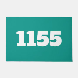 Wohnung oder Arbeitsplatz vor dem Haus grün Fußmatte