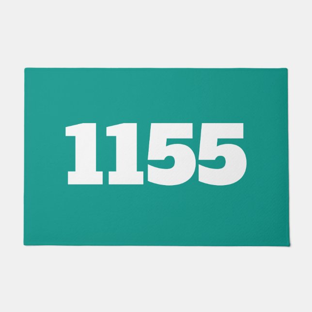 Wohnung oder Arbeitsplatz vor dem Haus grün Fußmatte (Vorderseite)