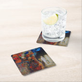 Wohnung, Redon Rechteckiger Pappuntersetzer (Vor Ort)