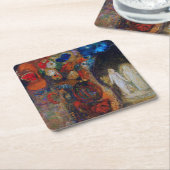 Wohnung, Redon Rechteckiger Pappuntersetzer (angewinkelt)