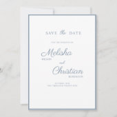 Wohnung Save the Date Karte für eine Hochzeit. (Vorderseite)