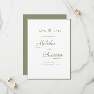 Wohnung Save the Date Karte für eine Hochzeit.