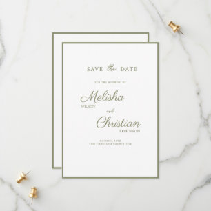 Wohnung Save the Date Karte für eine Hochzeit.