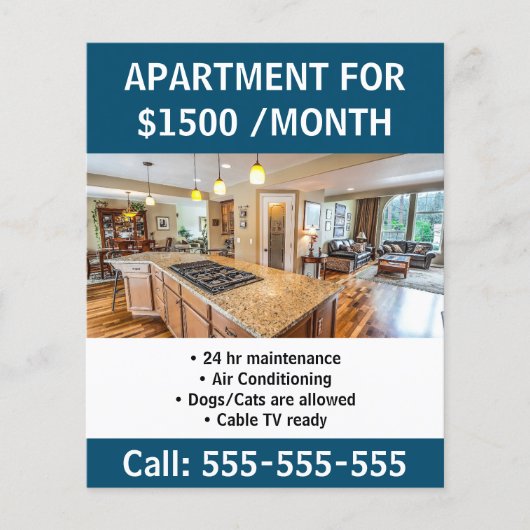 Wohnung zu mieten Real Anwesen Marketing Flyer (Vorne)