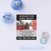 Wohnung zu mieten Real Anwesen Werbe QR Code Flyer (Einzeln)