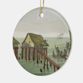 Wohnungen des Papu Stammes, Rawak, überziehen 22 Keramikornament (Links)