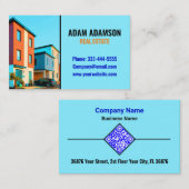 Wohnungen & Häuser - Real Anwesen Broker QR Code Visitenkarte (Vorne/Hinten)