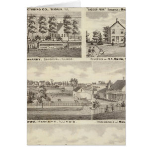 Wohnungen, landwirtschaftliche Betriebe und Fabrik
