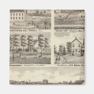 Wohnungen, landwirtschaftliche Betriebe und Fabrik Magnet