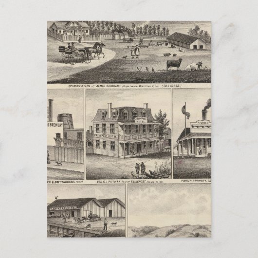 Wohnungen, landwirtschaftliche Betriebe, Unternehm Postkarte (Vorderseite)