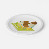 Wohnungen Papier Teller (Schrägansicht)