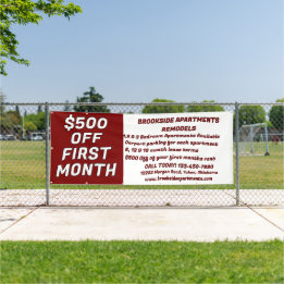 Wohnungen zur Miete anpassen $500 Rabatt auf die e Banner
