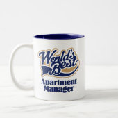Wohnungs-Manager-Geschenk Zweifarbige Tasse (Links)