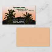 Wohnungs-Manager Visitenkarte (Vorne/Hinten)