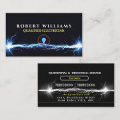 Wohnungsbauer und Beruflicher Elektriker mit Sperk Visitenkarte (Vorne/Hinten)