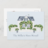 Wohnungswechsel Ankündigungspostkarte (Vorne/Hinten)