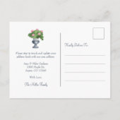 Wohnungswechsel Ankündigungspostkarte (Rückseite)