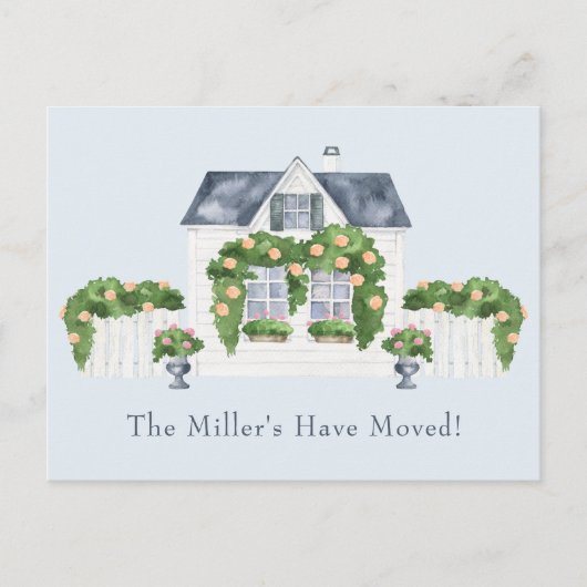 Wohnungswechsel Ankündigungspostkarte (Vorderseite)