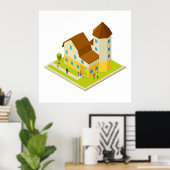 Wohnungswohnungen Poster (Heimbüro)