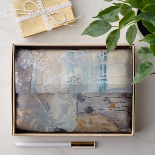 Wohnwagen am Meer Aussicht Decoupage Seidenpapier (Geschenk)