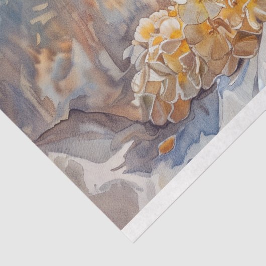 Wohnwagen am Meer Aussicht Decoupage Seidenpapier (Ausschnitt)