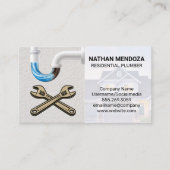 Wohnwagen | Blockierte Rohre | Wrenches Visitenkarte (Vorderseite)