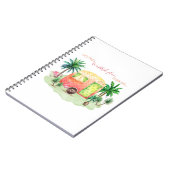 Wohnwagen-Camper-Szene | in den Tropen Notizblock (Linke Seite)