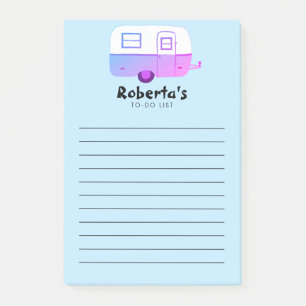 Wohnwagen-Camping-Einkaufsliste TO-DO-Liste Post-it Klebezettel