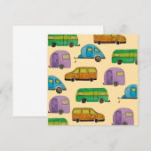 Wohnwagen Camping Einladung (Vorne/Hinten)