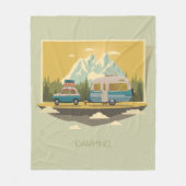 Wohnwagen-Camping Fleecedecke (Vorderseite)