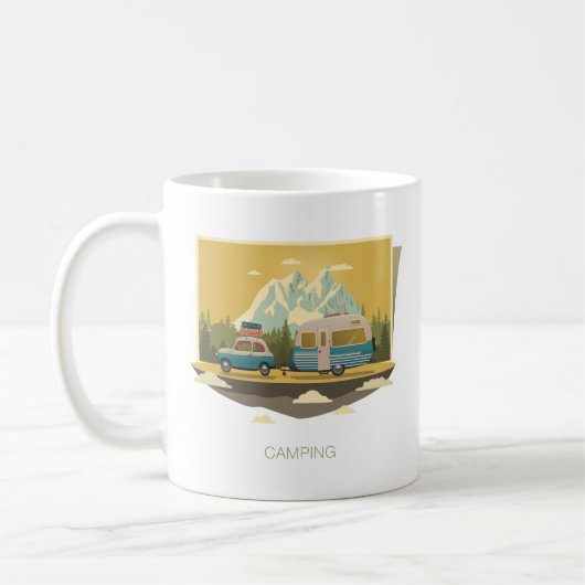 Wohnwagen-Camping Kaffeetasse (Links)