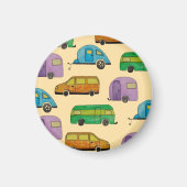 Wohnwagen Campingwagen Magnet (Vorne)