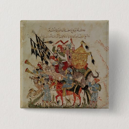 Wohnwagen, der zum Mekka geht Button (Vorderseite)