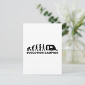 Wohnwagen Evolution Camping Postkarte (Stehend Vorderseite)