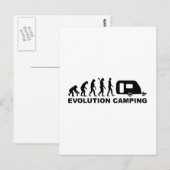 Wohnwagen Evolution Camping Postkarte (Vorne/Hinten)
