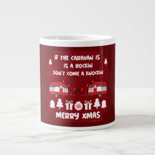 Wohnwagen Frohe Weihnachten Camping Jumbo-Tasse