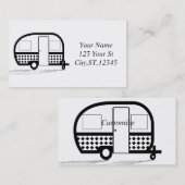 Wohnwagen für klassische Reiseanhänger Thunder_Cov Visitenkarte (Vorne/Hinten)