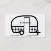 Wohnwagen für klassische Reiseanhänger Thunder_Cov Visitenkarte (Rückseite)