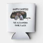 Wohnwagen mit Wohnwagen Foto Happy Camper Dosenkühler (Vorderseite)