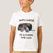 Wohnwagen mit Wohnwagen Foto Happy Camper T-Shirt (Vorderseite)