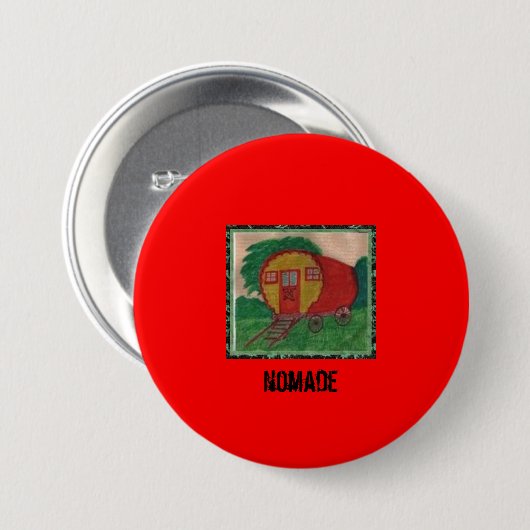 WOHNWAGEN-NOMADE-BUTTON im ROT Button (Vorne & Hinten)