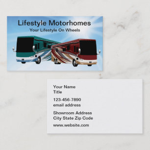 Wohnwagen und Motorhome Visitenkarte