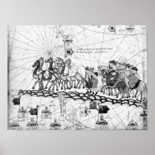 Wohnwagen, welche die Urals auf der Weise zu Poster