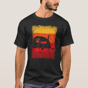 Wohnwagen Wohnmobil Camping Camper Urlaub Vintage T-Shirt