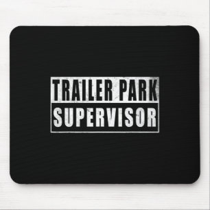 Wohnwagenpark-Aufseher Lustig Vintage Mousepad