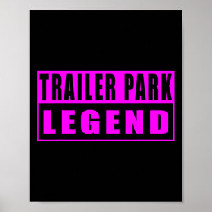 Wohnwagenpark-Legende Lustig Poster
