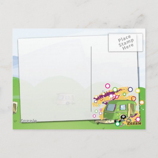 Wohnwagenpark Postkarte (Rückseite)