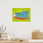 Wohnwagenplakat Poster (Küche)