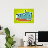 Wohnwagenplakat Poster (Heimbüro)
